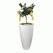 PLAST'UP ROTOMOULAGE Pot de fleurs conique delight 200l - BLANC - blanc 0750122561131