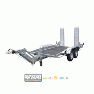 Porte engin Lider - timon réglable AL-KO - PTAC 2500 kg - 300 x 145 cm - feux LEDs - référence CCL7