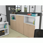 Armoire L86 H134 P45 cm portes battantes Armoire L86 H134 P45 cm portes battantes