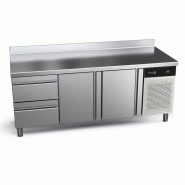 Table réfrigérée positive 3 compartiments 428L avec tiroirs Concept 700 Gastronorm Fagor Professional - avec pieds