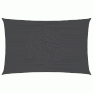 VidaXL Voile de parasol tissu oxford rectangulaire 4x7 m anthracite Modèle Zephyr Design - noir 135108