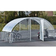 Abri Sécurisé Gard 12 Places - Structure Acier Galvanisée - Porte Large avec Serrure à Code - Joues en Plexiglass - Toit en Polycarbonate Abri Sécurisé Gard 12 Places - Structure Acier Galvanisée - Porte Large avec Serrure à Code - Joues en Plexiglass - Toit en Polycarbonate
