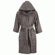 AQA Design Peignoir 100 % coton SICILIA-XL fumée MP05455 - XL gris textile MP05455