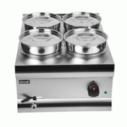 Bain-Marie 4 Pots Silverlink 600 BS4W - Lincat - inox GAS-J953 Bain-Marie 4 Pots Silverlink 600 BS4W - Lincat - inox GAS-J953