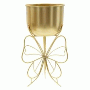 Cache pot en métal doré Farfy 22 x 40 cm Mauro Ferretti - doré métal 1428510003 Cache pot en métal doré Farfy 22 x 40 cm Mauro Ferretti - doré métal 1428510003