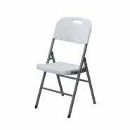 Chaise pliante confort en résine ultra solide -45x42x89cm - 95-54221-223204-unite