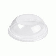 Couvercle dôme transparent PET pour pot à glace 180ml Ø8,7cm - par 2000