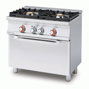 Cuisinière à gaz à 2 feux avec four électrique statique et grill. Dimensions 80x55 h90 cm. Modèle CF2-58GE - 2213