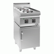 Cuisinière électrique - 4,6 kW - 2 plaques rondes - incl. Soubassement avec 1 porte  - Mario 700 | GGM -EHK400-E-UBK400-E