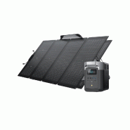 EcoFlow DELTA 2 + Panneau solaire bifacial 220 W - EcoFlow DELTA 2 + 2 * Panneaux solaires bifacial 220 W