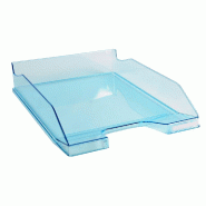 Exacompta Lot de 6 Corbeille COMBO MIDI Linicolor turquoise transparent brillant - bleu matière synthétique 113236D