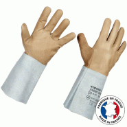 Gants de soudeur spécial TIG en cuir pleine fleur extrême souplesse - T-10 Gants de soudeur spécial TIG en cuir pleine fleur extrême souplesse - T-10