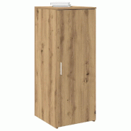 Helloshop26 - Armoire de rangement polyvalente compacte 40 x 45 x 103 cm facile à assembler en bois d'ingénierie chêne artisanal 02_0051211 - Bois