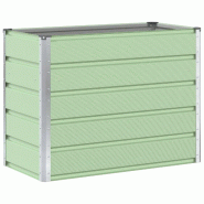 Helloshop26 - Jardinière design moderne 480 x 50 x 45 cm usage extérieur ambiance industrielle en acier galvanisé vert pastel 02_0059276 - vert aci