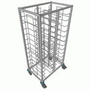 ITALCONCEPT L2G Chariot De Debarrassage Inox 2X12 Niveaux, 1787 x 880 x 563mm - 3616350024589