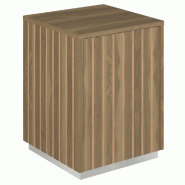 Podium 1 porte push-pull Vertigo T03 MDF naturel et olivier 45x45x60cm
