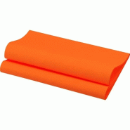 Serviette de table Bio Dunisoft - 40x40 - Orange - x360 - DUNI - orange 7321012008901