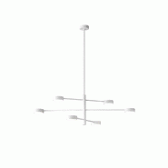 Suspension Eclipsia Blanche - D850X845Mm 6Xgx53 - Élégante Suspension En Métal - Affralux - blanc 8051887607440