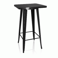 Table de bar VANTAGGIO HIGH T noir hjh OFFICE - noir acier 645060 Table de bar VANTAGGIO HIGH T noir hjh OFFICE - noir acier 645060
