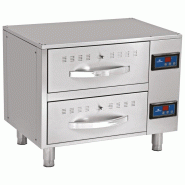 Tiroirs chauffants, 2 tiroirs GN 1/1 825x640x680 mm - VIRTUS - 0615402292269
