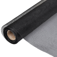 Vidaxl moustiquaire fibre de verre 100x1000 cm noir 141162