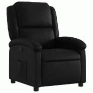 VidaXL Fauteuil inclinable noir similicuir Modèle Elvoriax - 3205444