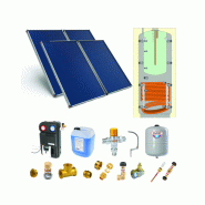 Astrea Pack G - SSC toiture inclinée 4 capteurs solaires, ballon 600L production ECS bain-marie (146L), accessoires - Thermador - PSOLCHECSPMA46 Astrea Pack G - SSC toiture inclinée 4 capteurs solaires, ballon 600L production ECS bain-marie (146L), accessoires - Thermador - PSOLCHECSPMA46