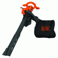 Black+Decker Aspirateur Souffleur Broyeur électrique pour feuilles avec sac Black + Decker BEBLV 2600W - 5035048705124