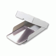Boîte pour plateau traiteur carton microcannelure blanc 32x42x6cm - par 100
