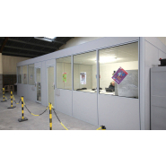 Cabine d'atelier en kit avec plafond pour la création, la réparation ou au bricolage - Novokit - 1 module 4 faces_1