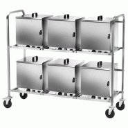 Chariot de transport pour 6x A0001 1550x610x1320 mm - VIRTUS - 0615402365130