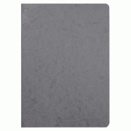 Clairefontaine Lot de 5 Cahier Age Bag A4, 96p./48 feuilles 90 g/m² piquées, couv. Coloris gris, uni - 3329687330055