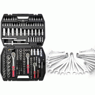 Coffret Outils Kraft Muller de 171 pièces Douilles, Cliquets, 25 clés plates à oeillets 6 à 32mm, haute qualité, chrome vanadium - 3666630003858