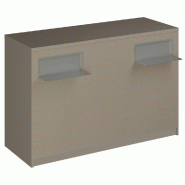 Comptoir Vertigo H T04 dble nat. L150cm - 3 tab.Coulis. 6tab.Amovib - taupe
