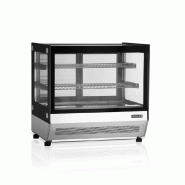 Comptoirs réfrigérés à desserts à poser vitre droite 120 litres - PLCT750F/BLACK