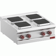 Diamond - Cuisinière électrique 4 plaques carrées -Top- - réf. E7/4PQ7T-N - gris AKS-E7/4PQ7T-N