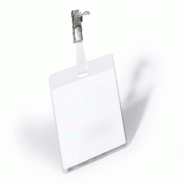 Durable Badge nominatif 60x90mm avec clip pivotant, paquet de 25 pièces, art. No. No. 800319 - transparent plastique 800319 Durable Badge nominatif 60x90mm avec clip pivotant, paquet de 25 pièces, art. No. No. 800319 - transparent plastique 800319