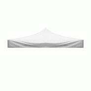 Feuille De Toit Imperméable Blanche 3X3 Pour Le Remplacement Du Gazebo Pliable - blanc plastique 8053323382850 Feuille De Toit Imperméable Blanche 3X3 Pour Le Remplacement Du Gazebo Pliable - blanc plastique 8053323382850