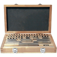 Jeu de cales étalon en acier - certificat d'étalonnage COFRAC - 47 cales - réf. 3136E_0