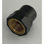 Manchon PVC avec taraude laiton - Référence 01DIFLV016020B - Diamètre 16x20x3/8"