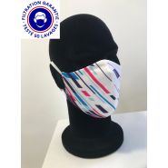Masque catégorie 1 lavable 60° avec 97% de filtration garantie Masque catégorie 1 lavable 60° avec 97% de filtration garantie