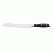 METRO PROFESSIONAL Couteau à pain Expert, acier inoxydable, 20 cm, noir - noir inox 4067373661487