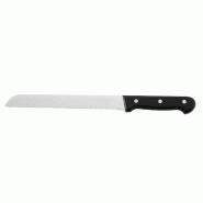 METRO PROFESSIONAL Couteau à pain Universal knives, acier inoxydable, 22 cm, noir - noir inox 4067373661210