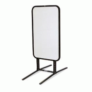 Panneau sur ressorts noir - 96x56cm - Plaque aluminium double face