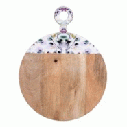 Planche à découper ronde Garden 30,5 cm - Décoré Rond Bois Table Passion 40x cm - multicolore Bois massif 3106238580431 Planche à découper ronde Garden 30,5 cm - Décoré Rond Bois Table Passion 40x cm - multicolore Bois massif 3106238580431