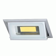 Spot encastrable LED Bonn 40 W 3000 K 100°, éclairage d'ambiance indirect pour intérieur, finition argent mat - Beneito & Faure - blanc 4099