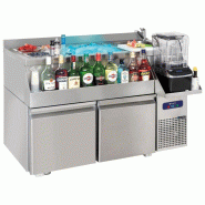 Station bar cocktail réfrigérée à 2 tiroirs avec vasque et bac à glace avec fauxfond 1200x600 mm - VIRTUS - 0615402992466 Station bar cocktail réfrigérée à 2 tiroirs avec vasque et bac à glace avec fauxfond 1200x600 mm - VIRTUS - 0615402992466