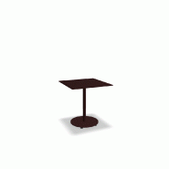 Table de café carrée 70x70 BOLT - bordeaux
