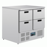 Table réfrigérée positive compacte 4 tiroirs 240L Série G U638 Polar