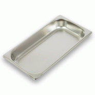VERTES Récipient GN 1/3 Gastro Norm (profondeur 40 mm sans couvercle, résistant à des températures comprises entre -40 °C et +300 °C) - inox FD1
